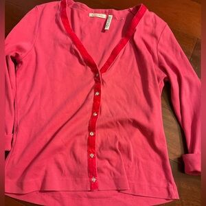 Vintage Pink 100% Cotton Cardigan from Anthropologie in early 2000